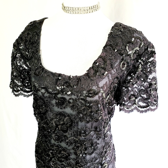 Custom Tailored Black Evening Gown - Picture 14 of 15